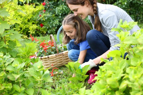 Efficient irrigation system installed in a Heston garden